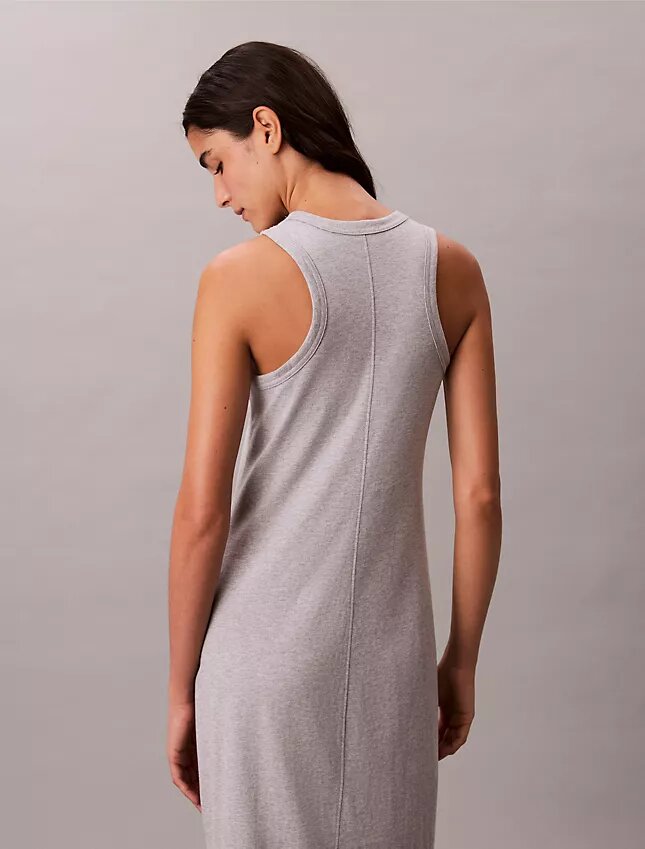 Φορέμα μίντι χωρίς μανίκια με λογότυπο Calvin Klein Φορέμα μίντι χωρίς μανίκια με λογότυπο Calvin Klein