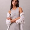 Φορέμα μίντι χωρίς μανίκια με λογότυπο Calvin Klein Φορέμα μίντι χωρίς μανίκια με λογότυπο Calvin Klein