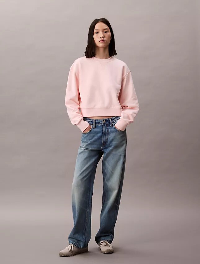 Φούτερ French Terry Cropped Relaxed Φούτερ French Terry Cropped Relaxed