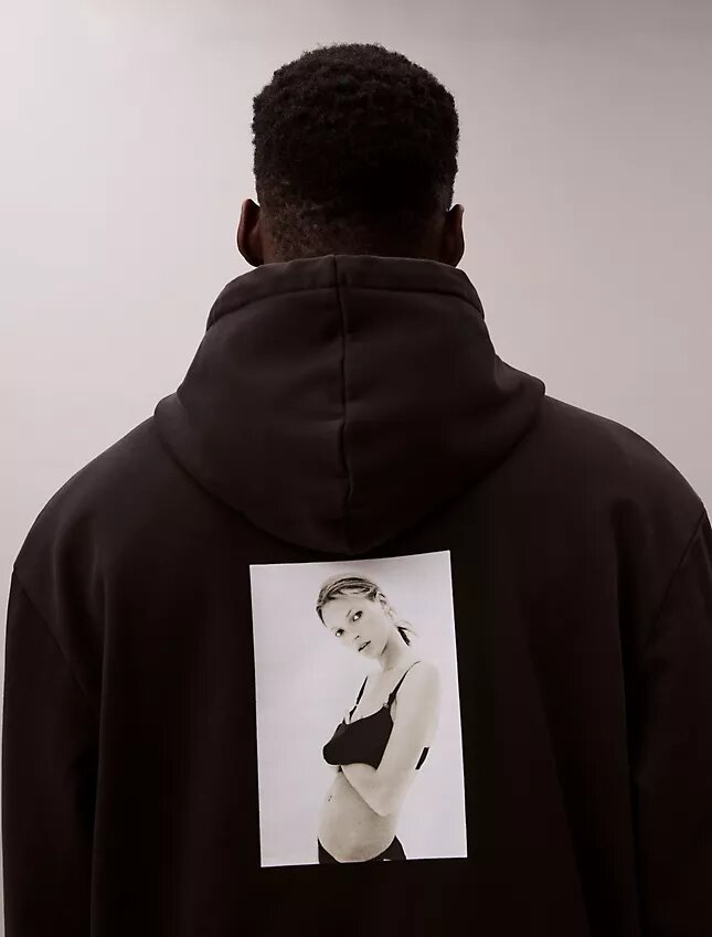 Φούτερ με κουκούλα και γραφικό της Kate Moss Φούτερ με κουκούλα και γραφικό της Kate Moss