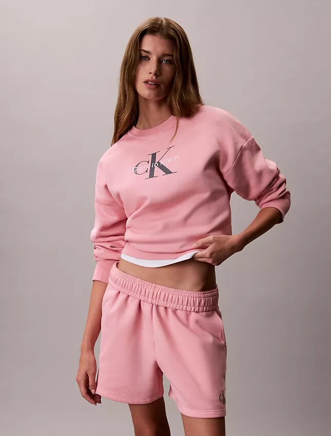 Φούτερ Monologo Fleece με χαλαρή εφαρμογή Φούτερ Monologo Fleece με χαλαρή εφαρμογή