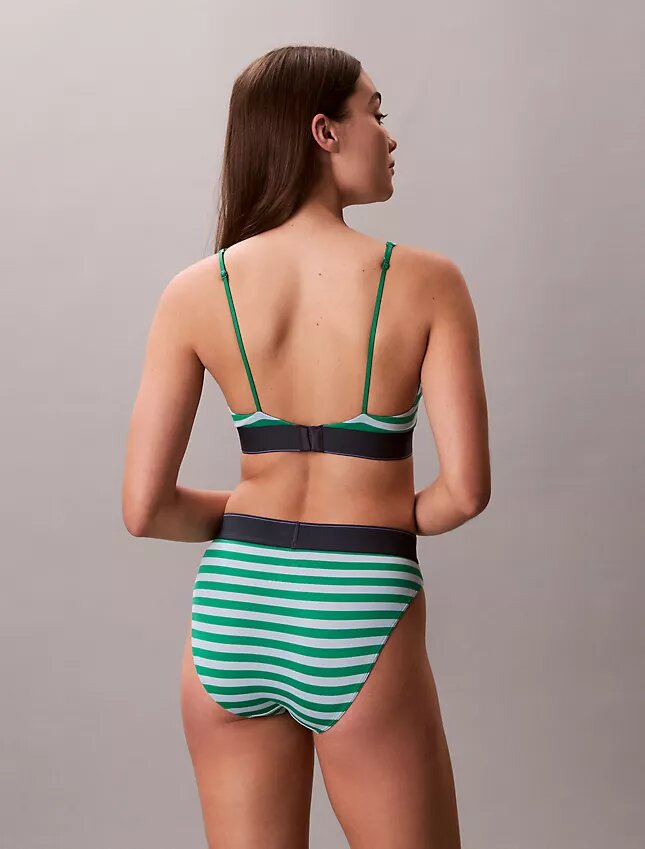 Γραφικό Monogram από Microfiber, ελαστικό, ελαφρώς επενδεδυμένο, τριγωνικό Bralette Γραφικό Monogram από Microfiber, ελαστικό, ελαφρώς επενδεδυμένο, τριγωνικό Bralette
