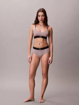 Γραφικό Monogram Microfiber Ελαστικό Unlined Bralette