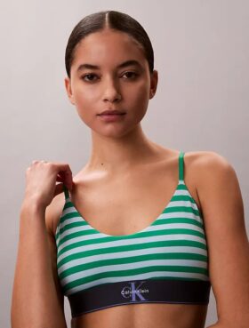 Γραφικό Monogram Microfiber Ελαστικό Unlined Bralette