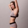 Γραφικό Monogram Microfiber Ελαστικό Unlined Bralette Γραφικό Monogram Microfiber Ελαστικό Unlined Bralette
