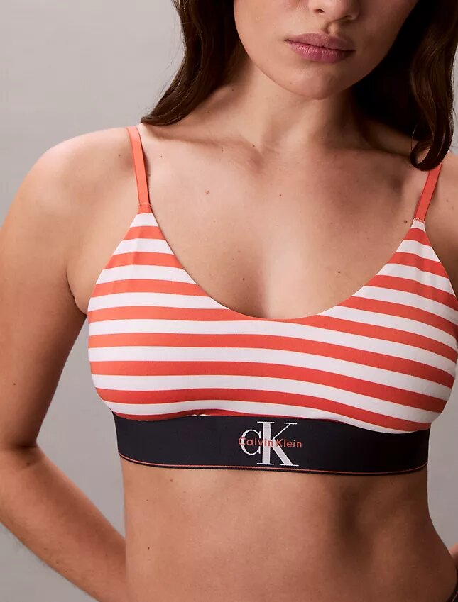 Γραφικό Monogram Microfiber Ελαστικό Unlined Bralette Γραφικό Monogram Microfiber Ελαστικό Unlined Bralette