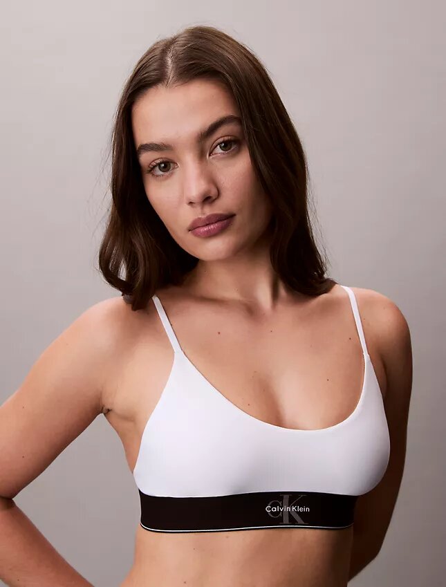 Γραφικό Monogram Microfiber Ελαστικό Unlined Bralette Γραφικό Monogram Microfiber Ελαστικό Unlined Bralette