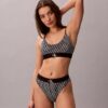 Γραφικό Monogram Microfiber Ελαστικό Unlined Bralette Γραφικό Monogram Microfiber Ελαστικό Unlined Bralette