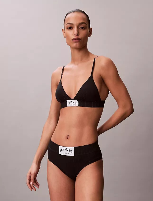 Heritage Classic Cotton Stretch Ελαφρώς επενδεδυμένο τριγωνικό Bralette Heritage Classic Cotton Stretch Ελαφρώς επενδεδυμένο τριγωνικό Bralette