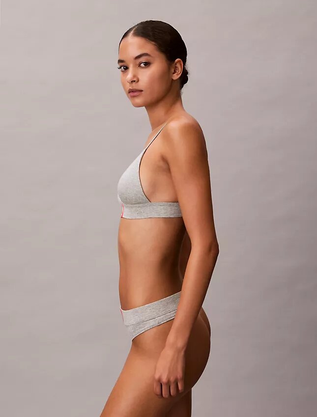 Heritage Classic Cotton Stretch Ελαφρώς επενδεδυμένο τριγωνικό Bralette Heritage Classic Cotton Stretch Ελαφρώς επενδεδυμένο τριγωνικό Bralette