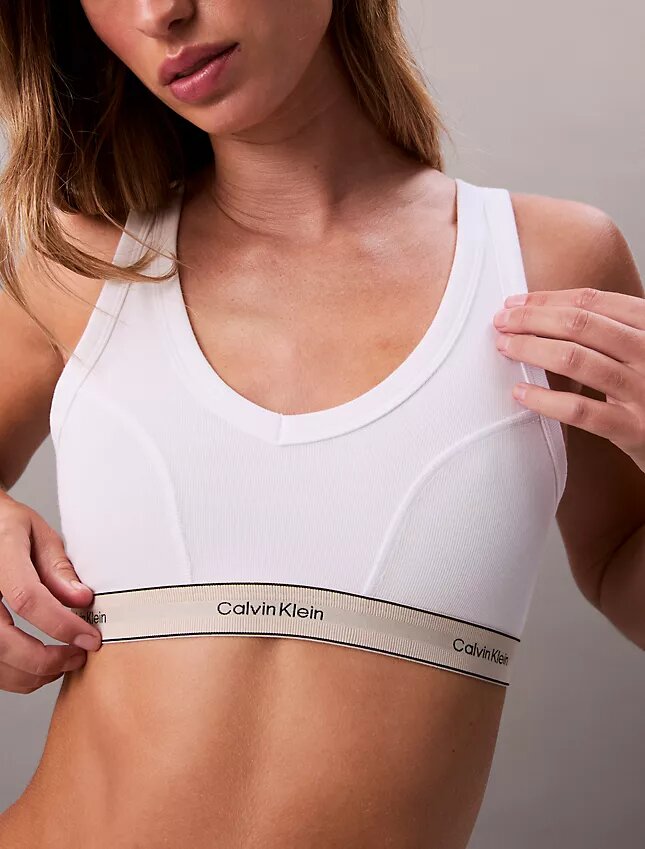 Heritage Cotton Stretch ελαφρώς φοδραρισμένο τριγωνικό Bralette Heritage Cotton Stretch ελαφρώς φοδραρισμένο τριγωνικό Bralette