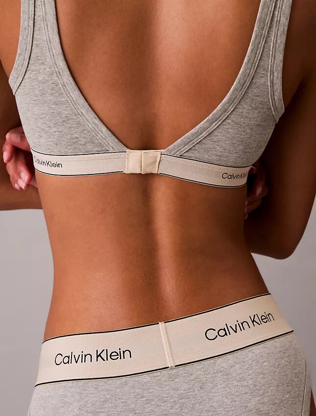 Heritage Cotton Stretch ελαφρώς φοδραρισμένο τριγωνικό Bralette Heritage Cotton Stretch ελαφρώς φοδραρισμένο τριγωνικό Bralette
