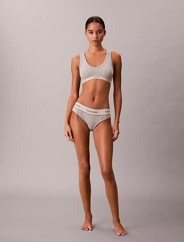 Heritage Cotton Stretch ελαφρώς φοδραρισμένο τριγωνικό Bralette Heritage Cotton Stretch ελαφρώς φοδραρισμένο τριγωνικό Bralette