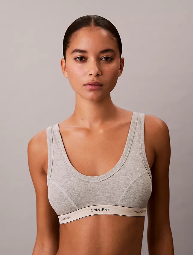 Heritage Cotton Stretch ελαφρώς φοδραρισμένο τριγωνικό Bralette Heritage Cotton Stretch ελαφρώς φοδραρισμένο τριγωνικό Bralette