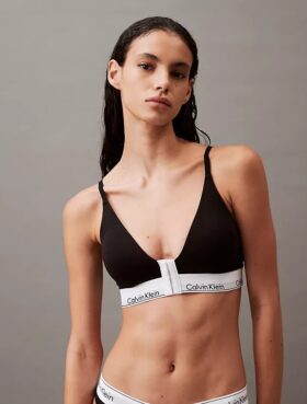 Icon Bralette από βαμβάκι και Modal με ελαφριά επένδυση και κλείσιμο μπροστά