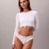 Icon Cotton Modal Ελαφρώς φοδραρισμένο μακρυμάνικο μπλουζάκι-Bralette