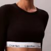 Icon Cotton Modal Ελαφρώς φοδραρισμένο μακρυμάνικο μπλουζάκι-Bralette