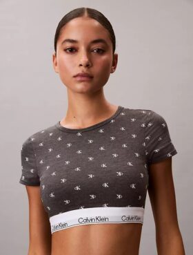 Icon Cotton Modal Ελαφρώς φοδραρισμένο T-Shirt Bralette
