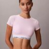 Icon Cotton Modal Ελαφρώς φοδραρισμένο T-Shirt Bralette