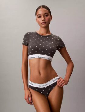 Icon Cotton Modal Ελαφρώς φοδραρισμένο T-Shirt Bralette