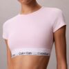 Icon Cotton Modal Ελαφρώς φοδραρισμένο T-Shirt Bralette
