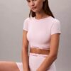 Icon Cotton Modal Ελαφρώς φοδραρισμένο T-Shirt Bralette