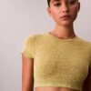 Icon Cotton Stretch Ελαφρώς φοδραρισμένο T-shirt Bralette
