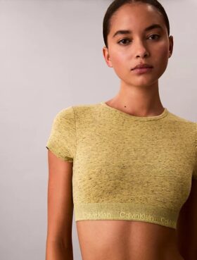 Icon Cotton Stretch Ελαφρώς φοδραρισμένο T-shirt Bralette