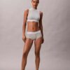 Icon Βαμβακερό Modal ελαφρώς φοδραρισμένο Bralette με ψηλό λαιμό