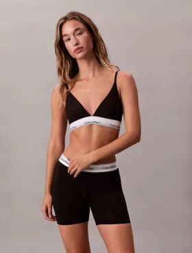 Icon Βαμβακερό Modal Τριγωνικό Bralette Unlined