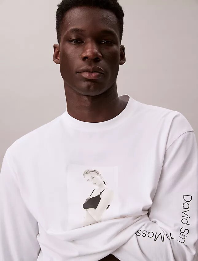 Kate Moss Graphic Relaxed Long Sleeve T-Shirt Kate Moss Graphic Relaxed Long Sleeve T-Shirt