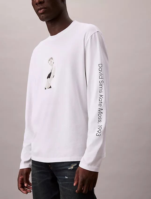 Kate Moss Graphic Relaxed Long Sleeve T-Shirt Kate Moss Graphic Relaxed Long Sleeve T-Shirt