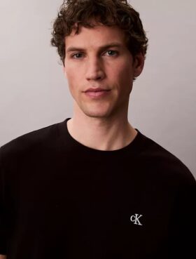 Κεντημένο Monogram χαλαρό T-shirt