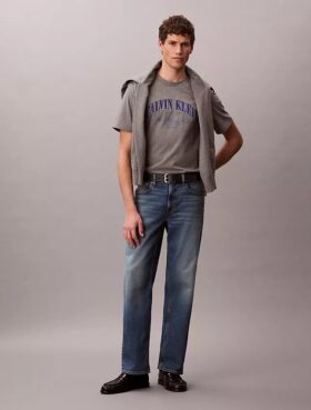 Κλασικό φαρδύ T-shirt Heritage από φλοκωτό ύφασμα