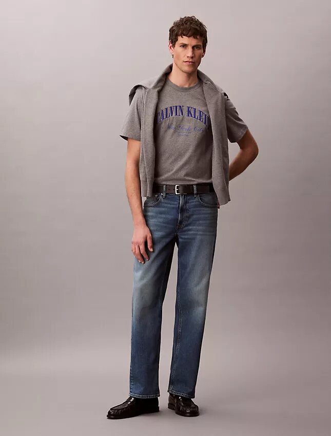 Κλασικό φαρδύ T-shirt Heritage από φλοκωτό ύφασμα Κλασικό φαρδύ T-shirt Heritage από φλοκωτό ύφασμα