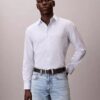 Κλασικό πουκάμισο με κουμπιά από Cotton Stretch με ρίγες