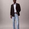 Κλασικό πουκάμισο με κουμπιά από Cotton Stretch με ρίγες
