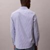 Κλασικό πουκάμισο με κουμπιά από Cotton Stretch με ρίγες