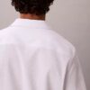 Κλασικό πουκάμισο με κουμπιά από μονόχρωμο Seersucker Κλασικό πουκάμισο με κουμπιά από μονόχρωμο Seersucker