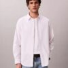 Κλασικό πουκάμισο Oxford με ρίγες από Cotton Stretch και κουμπιά