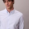 Κλασικό πουκάμισο Oxford με ρίγες από Cotton Stretch και κουμπιά