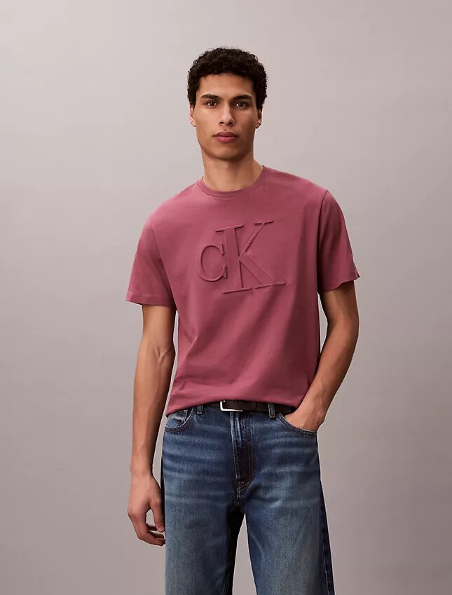 Κλασικό T-shirt με ανάγλυφο Monogram Κλασικό T-shirt με ανάγλυφο Monogram
