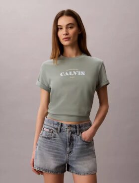 Κλασικό T-shirt με έντονο λογότυπο