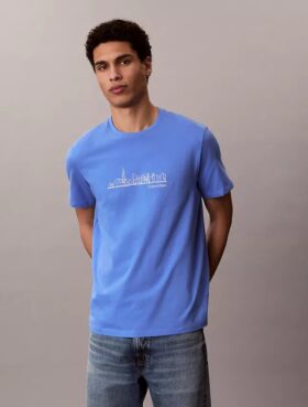 Κλασικό T-shirt με γραφικό City Skyline