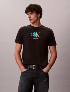 Κλασικό T-shirt με γραφικό διπλού Monogram