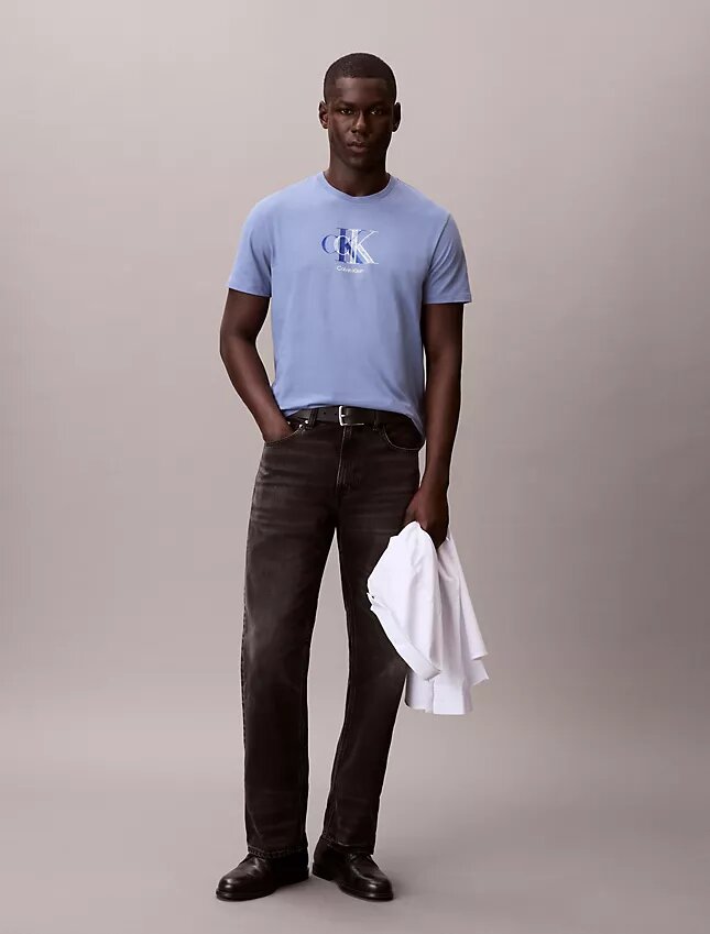 Κλασικό T-shirt με γραφικό διπλού Monogram Κλασικό T-shirt με γραφικό διπλού Monogram