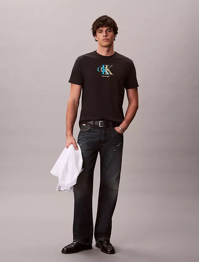 Κλασικό T-shirt με γραφικό διπλού Monogram Κλασικό T-shirt με γραφικό διπλού Monogram