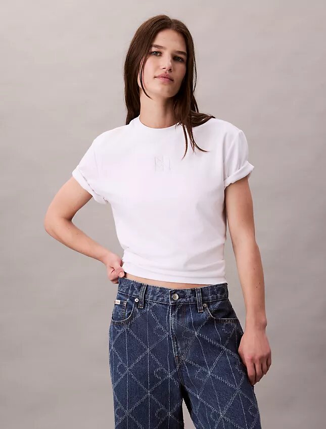 Κλασικό T-shirt με γραφικό λογότυπο Κλασικό T-shirt με γραφικό λογότυπο