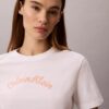Κλασικό T-shirt με γραφικό λογότυπο από φελτ Κλασικό T-shirt με γραφικό λογότυπο από φελτ