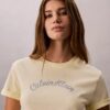Κλασικό T-shirt με γραφικό λογότυπο από φελτ